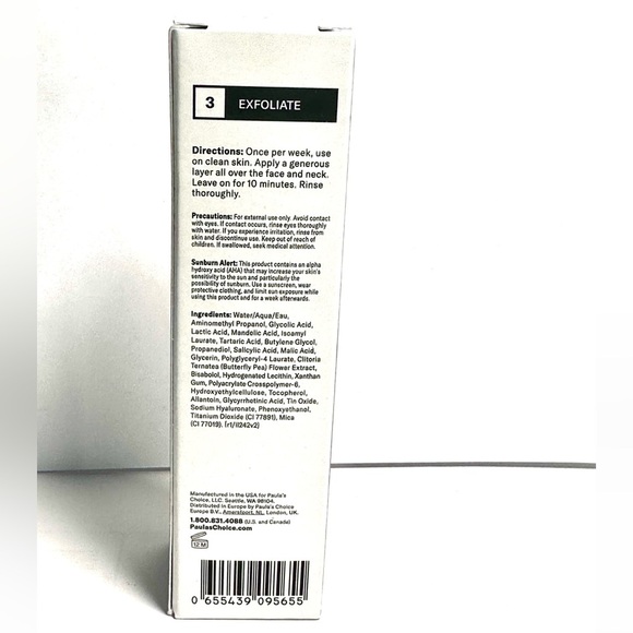 🆕 PAULA’S CHOICE Skin Perfecting 25% AHA + 2% BHA Exfoliant Peel NIB - Picture 3 of 4